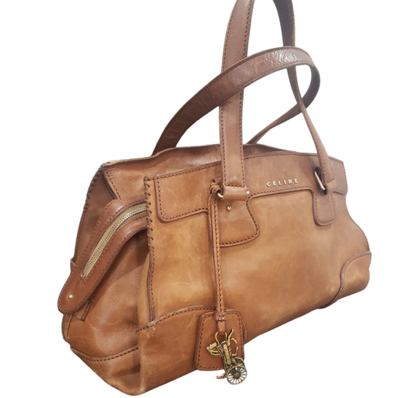 Celine Handbags - Celine Orlov Leather Boogie Handbag Large Shoulder Bag Travel